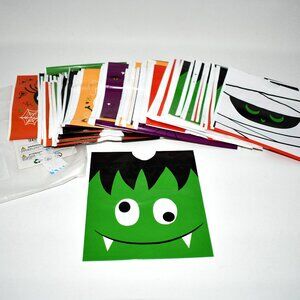 JOYIN 108 PCS Halloween Drawstring Treat Bags, Mini Candy Goodie Bags, Party Fav